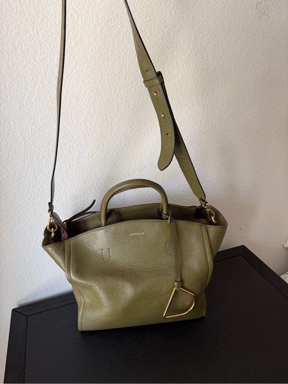 Coccinelle Narcisse in Olive Green Medium size - Picture 3 of 9